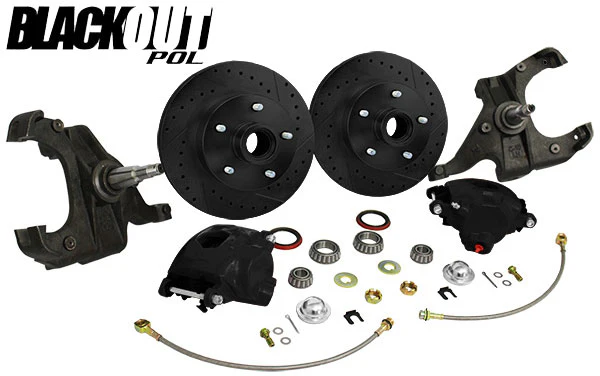 1960-62 Chevy C10, GMC C15 Truck "BLACKOUT" Disc Brake Conversion, 5 Lug - Image 5