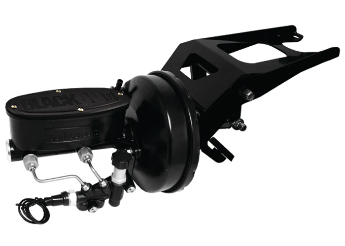 1947-53 Chevy, GMC Truck BlackOut Series Power Brake Conversion with POL or Wilwood Master Cylinder, Firewall Mount - Image 2