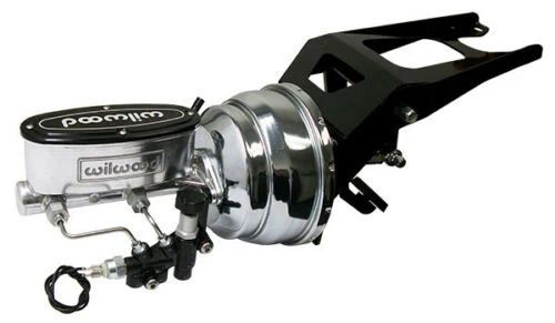 1947-53 Chevy, GMC Truck Chrome Power Brake Booster with Wilwood Master Cylinder, Firewall Mount - Image 5