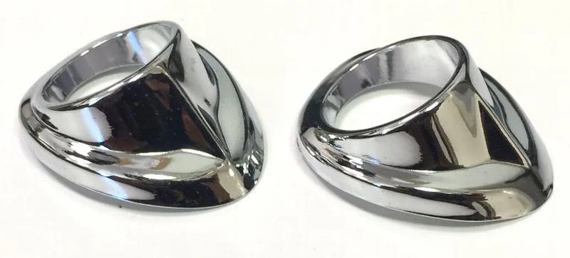 1947-53 Chevy/GMC Truck Wiper Tower Bezels, Chrome - Image 3