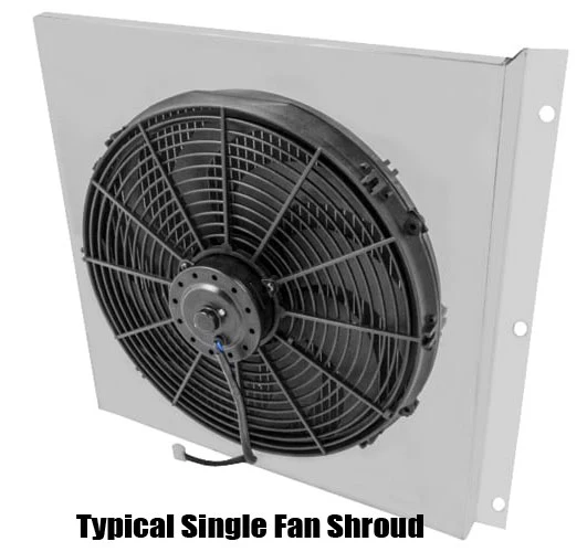 1947-54 Chevy Truck Electric Fan and Shroud Kit, Single 16" Fan - Image 3