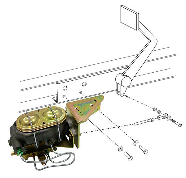 1947-55 Chevy, GMC Truck Manual Master Cylinder kit, Disc Brakes - Image 4