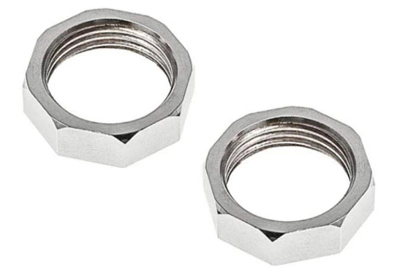 1947-59 Chevy/GMC Truck Wiper Tower Bezels Hold Down Nuts, Pair - Image 3