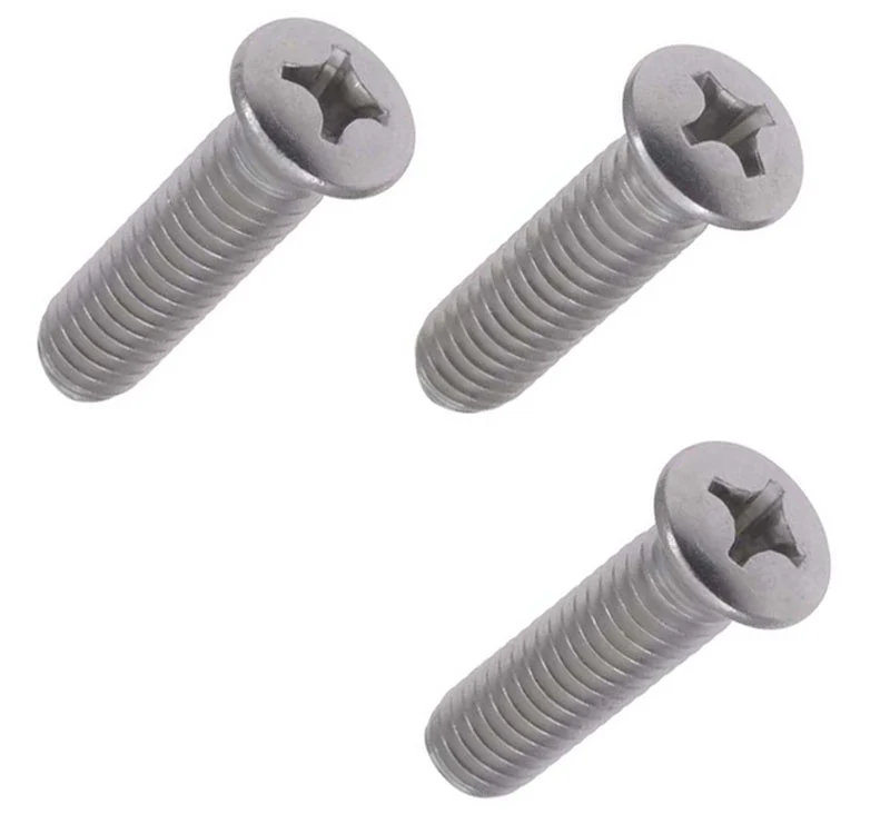 1947-72 Chevrolet & GMC Truck Exterior Mirror Arm Mounting Screws, Polished Stainless Steel. 3 Piece Set - Image 3