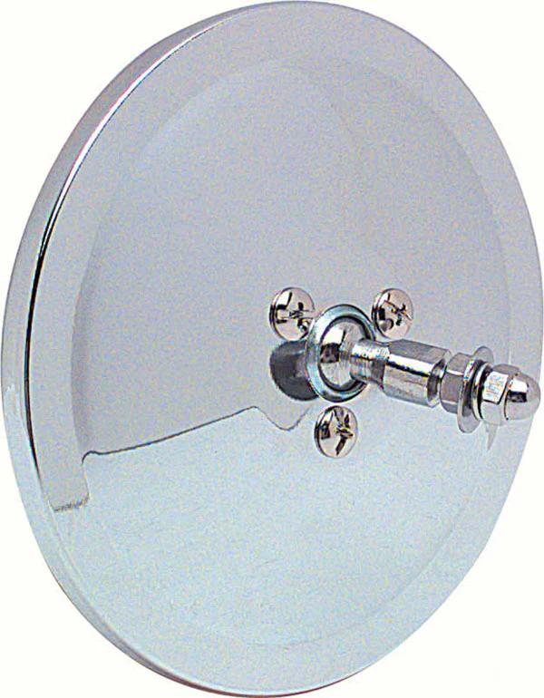 1947-72 Chevrolet & GMC Truck Exterior Mirror Head 5" Round, Smooth Chrome, "Original Style" - Image 3