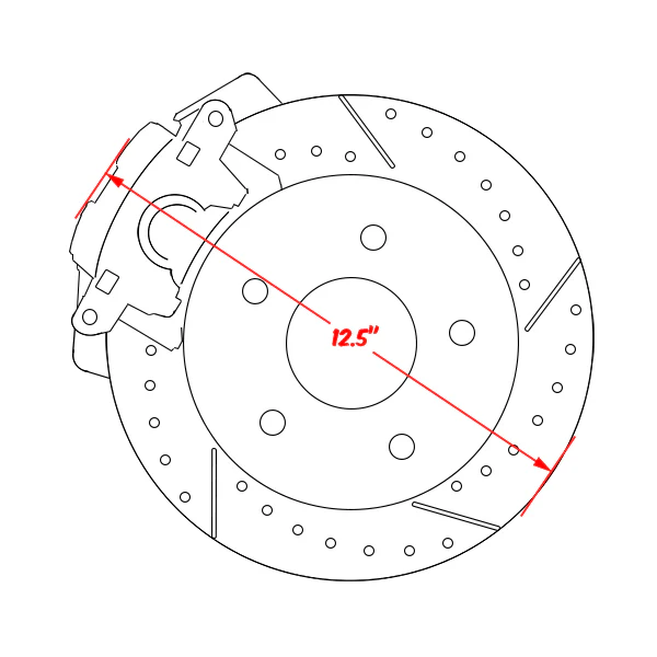 1951-59 Chevy, GMC Truck Rear Disc Brake Conversion Kit - Image 4