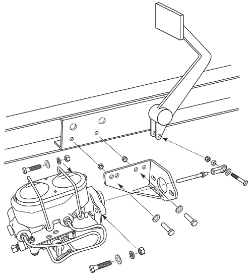 1953-56 Ford F-100 Truck Master Cylinder kit, Drum Brakes - Image 3