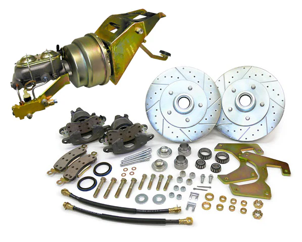 1953-56 Ford F-100 Truck Power Disc Brake Conversion Kit, Firewall Mount Booster, 5.5" Bolt Pattern - Image 2