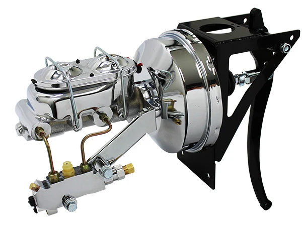1954-55 Chevy, GMC Truck Firewall Mount Power Brake Booster Kit, Chrome - Image 2