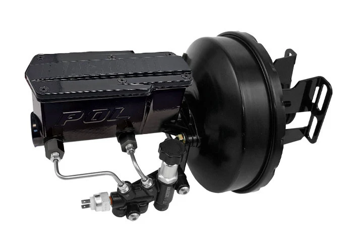 1955-57 Chevy Belair Black Out Power Brake Booster, POL or Wilwood Master Cylinder - Image 4