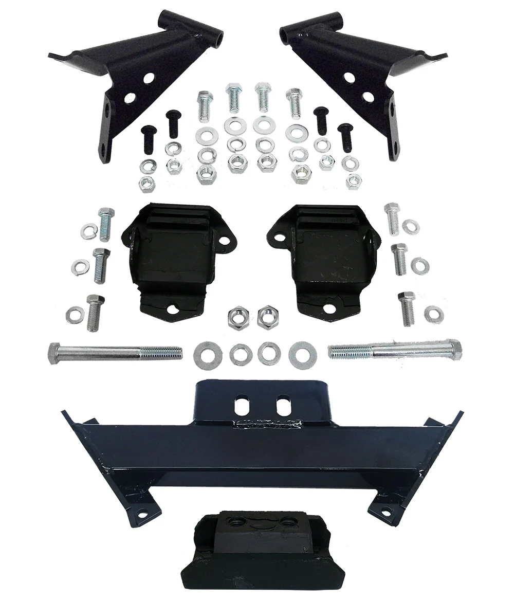 1955-57 Chevy Belair Convertible Engine and Transmission Mount Kit, Deluxe Type - Image 2