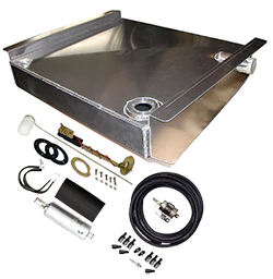 1955-57 Chevy Belair, Fuel Tank, Aluminum, 16 gallon Combo Kit, Fuel Injection Ready