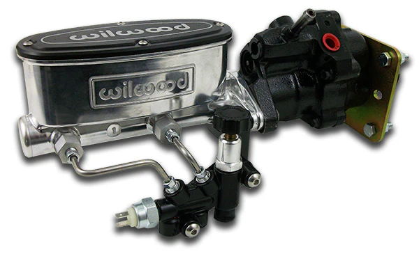 1955-57 Chevy Belair Hydropower Power Brake Booster, Bright Wilwood Master Cylinder - Image 7