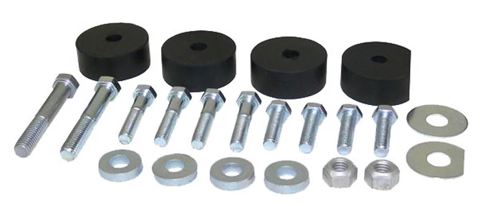 1955-57 Chevy Belair Turbo Transmission Side Mount Urethane Bushing & Hardware Kit - Image 3