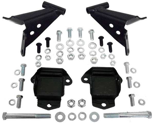1955-57 Chevy Belair V-8 Motor Mount Bracket Kit with Mounts, Side Mount - Image 4