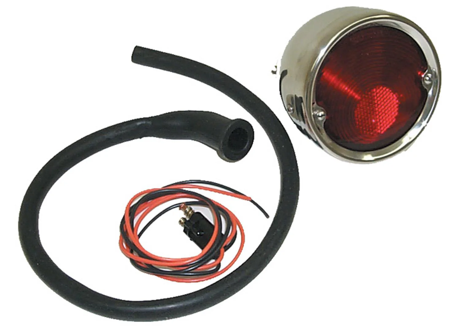 1955-59 Chevy/GMC Tail Light Assembly, LH or RH, Stainless w/ Polished Stainless Bezel, Each - Image 2