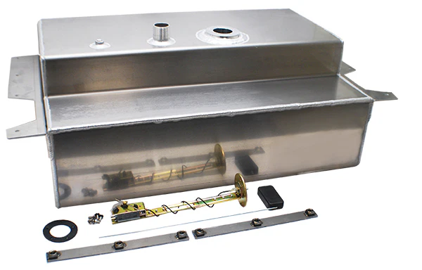 1955-59 Chevy, GMC Truck Gas Tank Combo Kit, Bed Fill, Aluminum, 19 Gallon with Chrome Gas Cap - Image 3