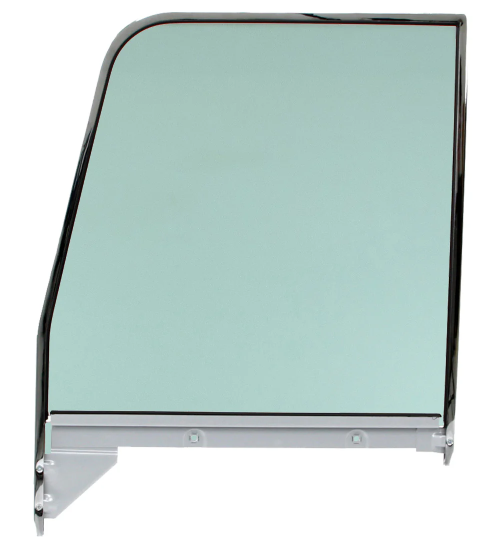 1955-59 Chevy & GMC Truck Replacement Side Door Glass with Chrome Frame - Image 3