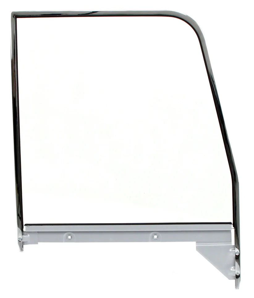 1955-59 Chevy & GMC Truck Replacement Side Door Glass with Chrome Frame - Image 9