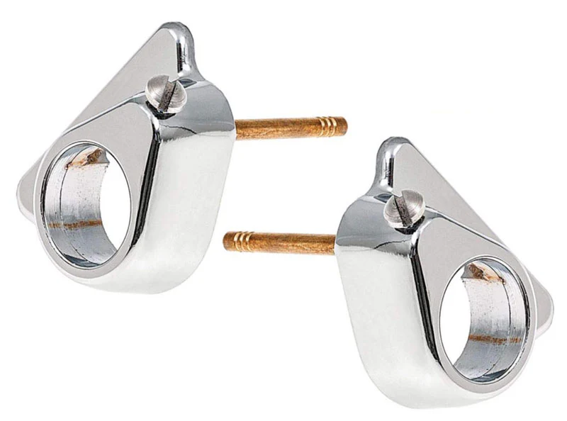 1955-59 Chevy/GMC Truck Wiper Tower Bezels, Chrome - Image 2