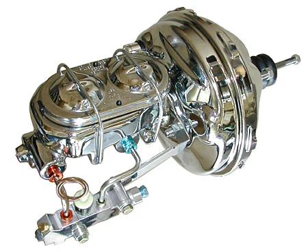 1957-64 Ford F-100 Truck Power Brake Booster Kit, Chrome - Image 2