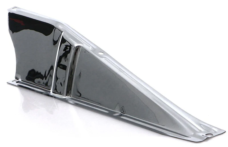 1960-66 Chevy & GMC Truck Radiator Core Support Upper Baffle, Chrome - Image 2