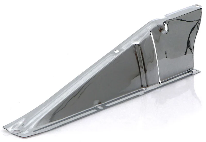 1960-66 Chevy & GMC Truck Radiator Core Support Upper Baffle, Chrome - Image 4