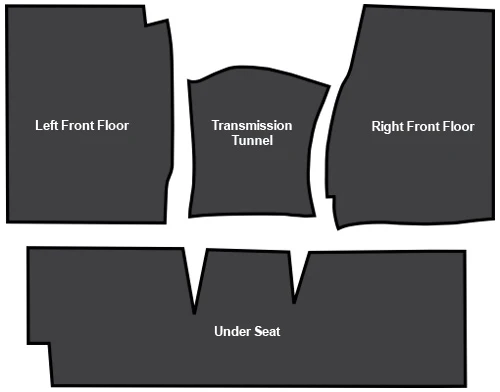 1960-66 Chevy & GMC Truck Under Carpet Sound Deadener, All Models - Image 3
