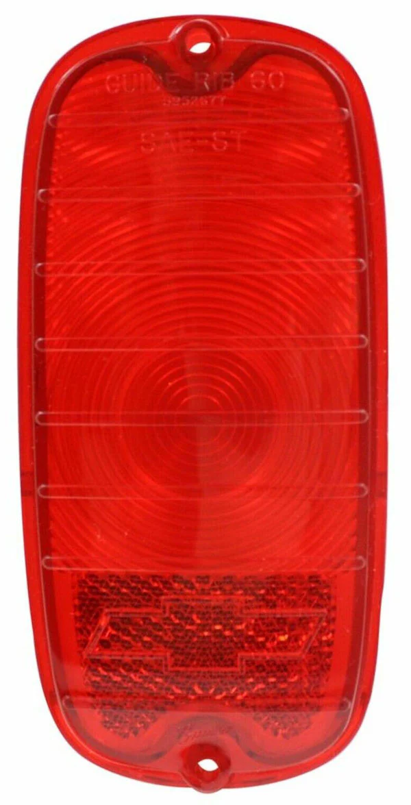 1960-66 Chevy Truck Tail Light Lens, Fleetside, W/ Bowtie - Image 3