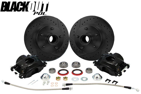 1960-72 Chevy C10, GMC C15 Truck "BLACKOUT" Disc Brake Wheel Component Kit, 5-Lug - Image 3