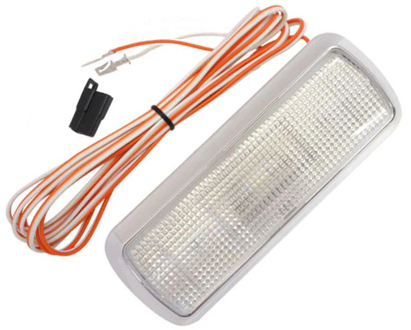 1960-72 Chevy  / GMC Truck Interior Dome Lamp Assembly, Clear Lens, LED Bulb - Image 3