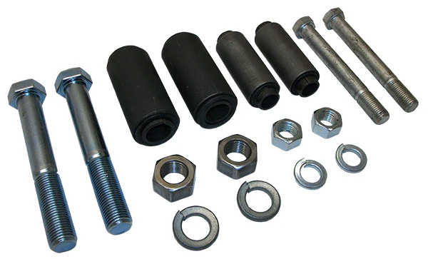 1961-64 Ford F-100 Truck Front Leaf Spring and Shackle Bushings and Bolts - Image 2