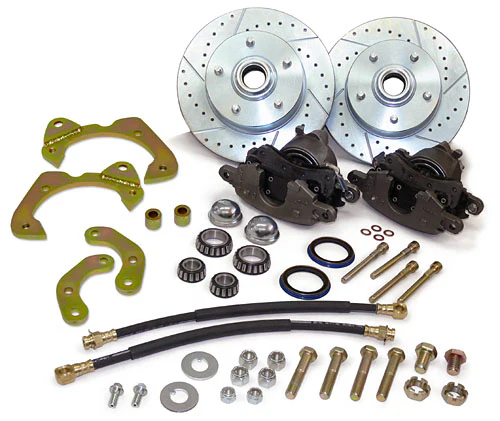 1963-64 Chevy Corvette Front Disc Brake Conversion Kit, Large GM Calipers - Image 2