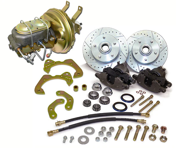 1963-64 Chevy Corvette Power Front Disc Brake Conversion Kit, Large GM Calipers - Image 2