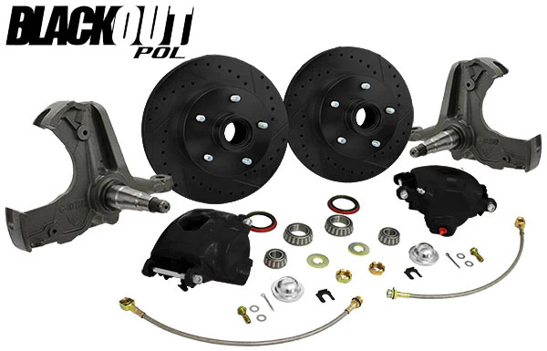 1963-70 Chevy C10, GMC C15 Truck "BLACKOUT" Disc Brake Conversion, 5 Lug - Image 6