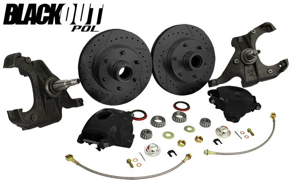 1963-70 Chevy C10, GMC C15 Truck "BLACKOUT" Disc Brake Conversion, 6 Lug - Image 5