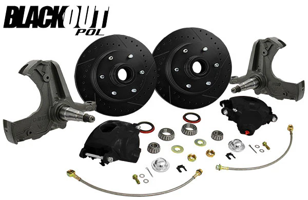 1963-70 Chevy C10, GMC C15 Truck "BLACKOUT" Disc Brake Conversion, 6 Lug - Image 6