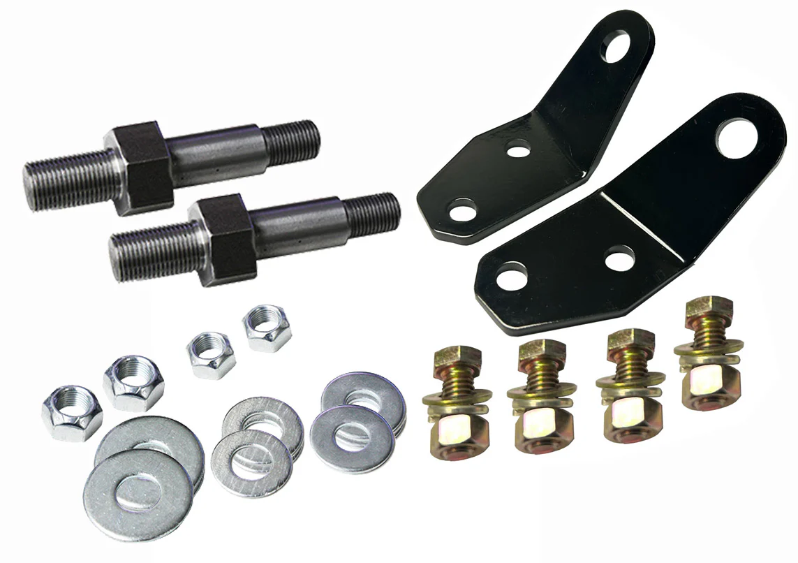 1963-72 Chevy / GMC C10, C20 Front Shock Reinforcement Bracket Kit w Shock Studs - Image 2
