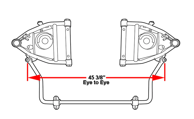 1963-87 Chevy, GMC Truck Hollow Sway Bar Kit, High Performance, Front - Image 4