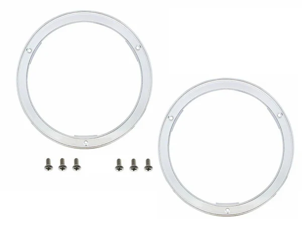 1963 Chevy Truck Headlight Bezel Set, Chrome - Image 3