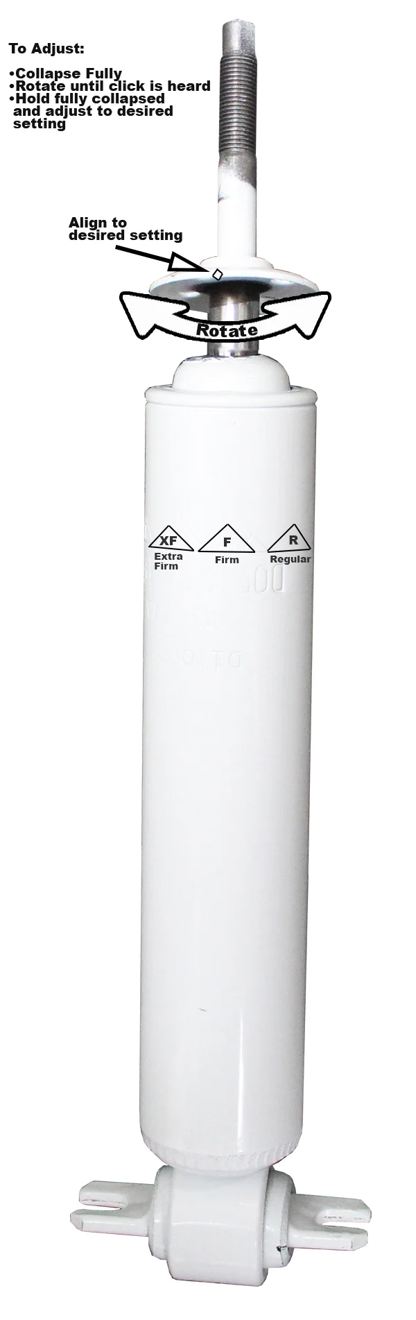 1964-72 Chevy Chevelle Rear 3-Way Adjustable Shock - Image 3