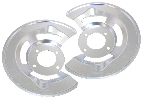 1964-73 Ford Car Disc Brakes Dust Shields, Pair - Image 2