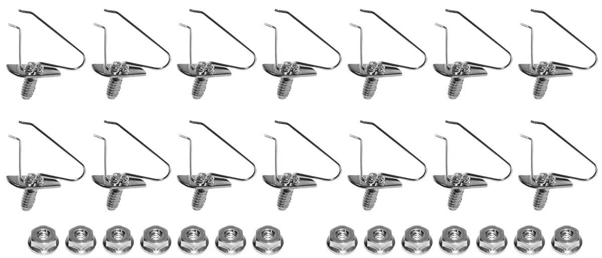 1967-68 Chevy Truck Grill Opening Molding Mounting Kit - Image 3