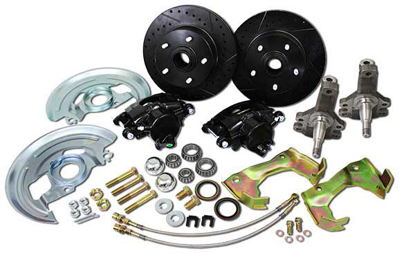 1967-69 Chevy Camaro BlackOut Series Disc Brake Conversion, MODULAR 2" Drop Spindles - Image 2