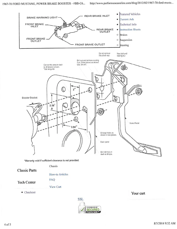 1967-70 Ford Mustang Power Brake Conversion - Image 8