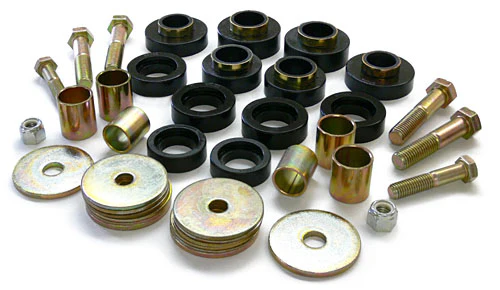 1967-81 Chevy Camaro, Pontiac Firebird Subframe Body Mount Kit with Hardware, PolyUrethane - Image 2