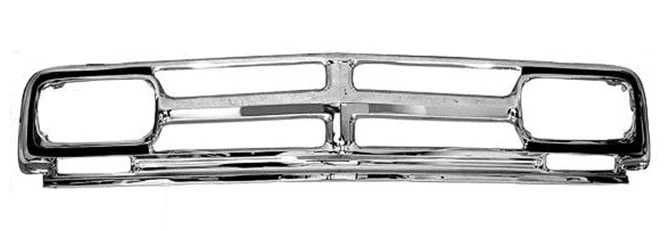 1968-70 GMC Truck Grill, Chrome w/ Black Details - Image 3