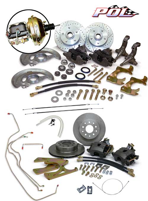 1968-74 Chevy Nova Front and Rear Power Disc Brake Conversion Kit - Image 3