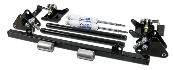 1968-74 Chevy Nova Traction Bar with Shock Relocation Kit and Adjustable Drag Shocks - Image 5