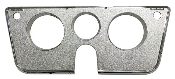 1969-72 Chevy / GMC Truck Instrument Cluster 3 Hole Bezel, All Chrome - Image 3